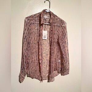 A New Day Sheer Blush Blouse